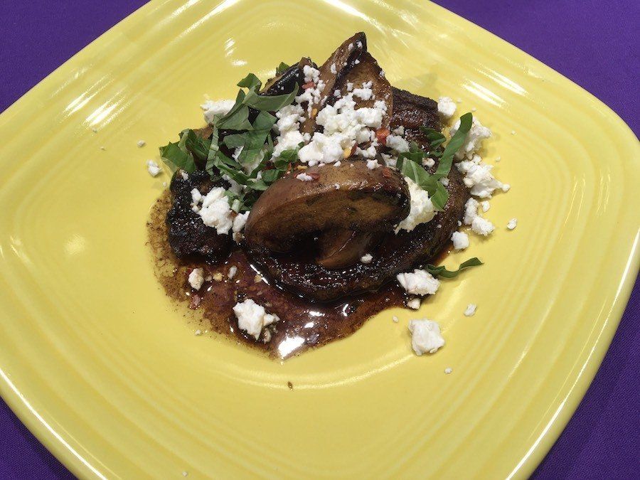 Skillet Balsamic Peach Pork Chops